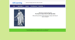 Desktop Screenshot of ldslearning.org