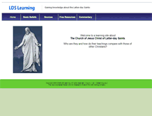 Tablet Screenshot of ldslearning.org